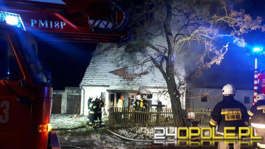 Dom jednorodzinny w Mesznie spłonął doszczętnie. Czy to było podpalenie?