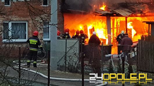 Pożar stolarni w Opolu, 5 zastępów straży walczyło z ogniem