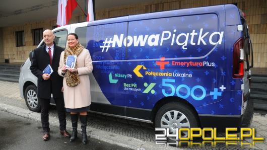 Specjalny bus odwiedzi powiaty Opolszczyzny by przedstawiać program Kaczyńskiego