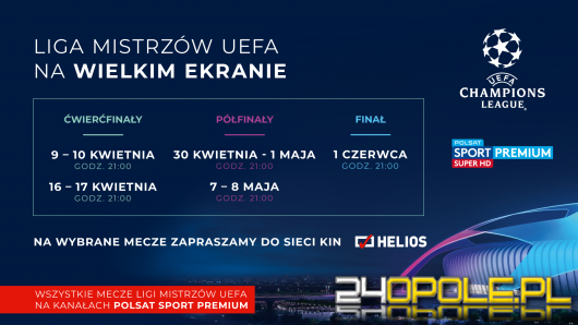 Liga Mistrzów UEFA na ekranach kin Helios