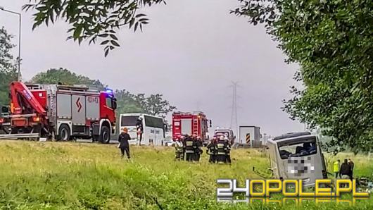 Niedzielny wypadek ukraińskiego autobusu. Kierowca usłyszał zarzuty