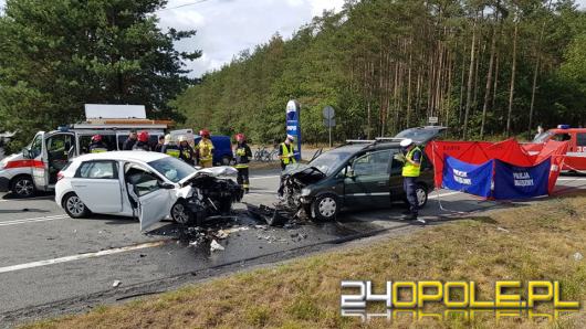 Śmiertelny wypadek na trasie Opole-Kluczbork. Zablokowana DK 45 na wysokości Osowca