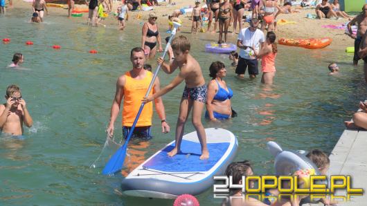 Zabawy konkursy i nauka na kąpielisku Bolko. Kolejna odsłona akcji "Bezpiecznie nad wodą"