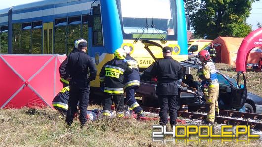 Szynobus zderzył się z osobowką. Na szczęście to tylko ćwiczenia 