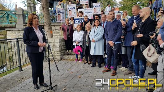 Małgorzata Kidawa-Błońska spotkała się z wyborcami w Opolu i Kędzierzynie-Koźlu