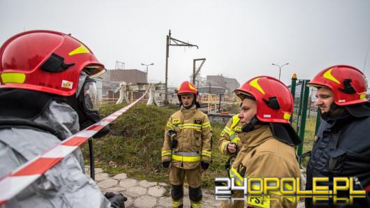 Strażacy ćwiczyli działania ratownicze w przypadku awarii przemysłowej