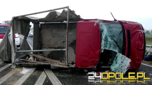 Groźne zdarzenie na DW 414 - droga zablokowana!