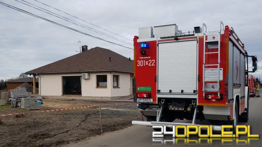 Pożar w domu jednorodzinnym w Kępie