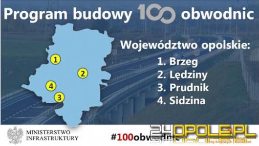 4 obwodnice powstaną w województwie opolskim w ramach rządowego programu 100 obwodnic