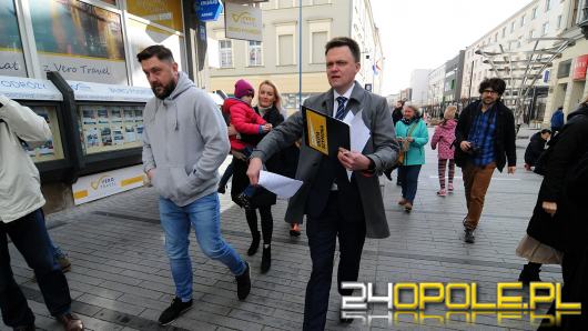 Szymon Hołownia otworzył swoje biuro w Opolu
