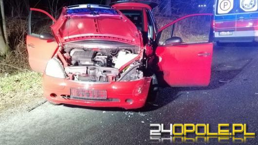 Niebezpieczne zdarzenie na trasie Zdzieszowice - Góra Św. Anny. Jedna osoba ranna