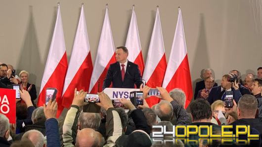 Andrzej Duda w Nysie. Prezydent podpisał ustawę dotyczącą koronawirusa