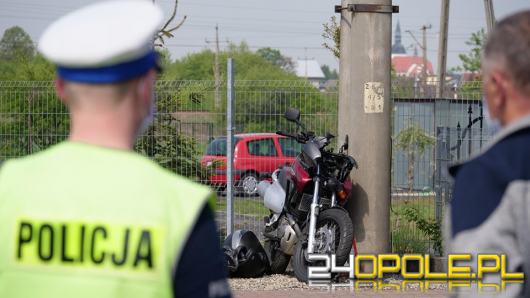 80-latek wymusił pierwszeństwo i zderzył się z motocyklistą. Zadysponowano śmigłowiec LPR