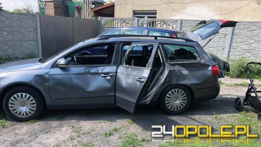 Nietypowa kolizja samochodu osobowego z koniem w Opolu