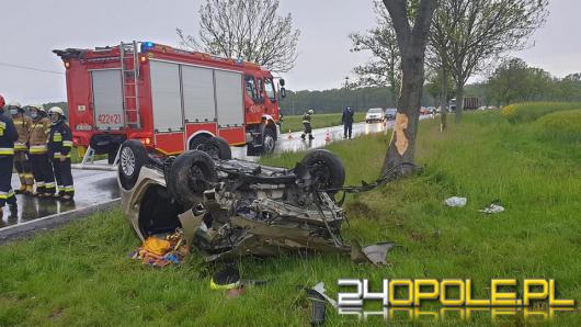 Śmiertelny wypadek na DK40 w Pokrzywnicy. Nie żyje kierowca 
