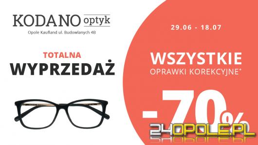 70% rabatu na wszystkie oprawki w KODANO Optyk!