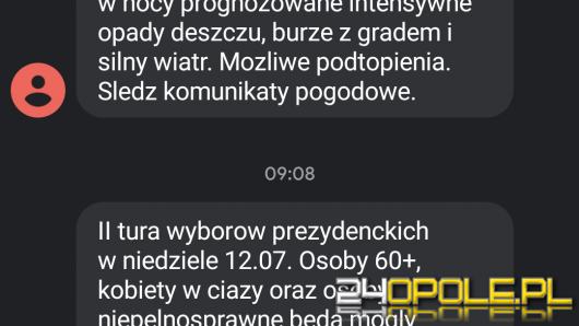 Sobotni alert RCB budzi wątpliwości. Nie dotyczy zagrożenia ani nadzwyczajnej sytuacji