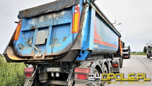 Fatalny stan techniczny ciężarówek na opolskiej obwodnicy