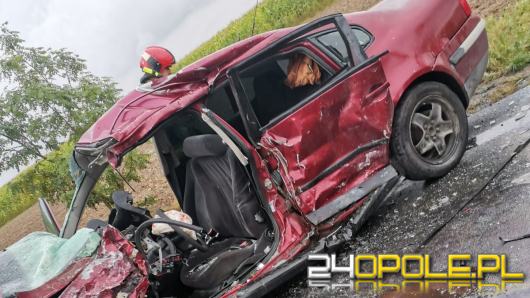 Wypadek na trasie Kórnica-Krapkowice. Lądował śmigłowiec LPR