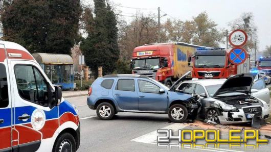Wypadek na skrzyżowaniu pod Namysłowem. 3 osoby ranne