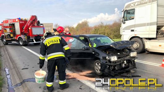 Kolizja na obwodnicy Opola. Sprawca ukarany mandatem karnym