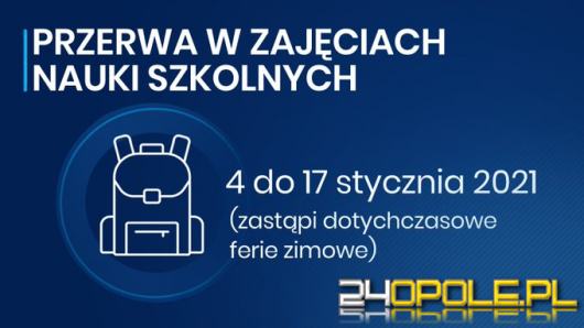 Do świąt dzieci nie wrócą do szkół. Ferie będą w jednym okresie dla wszystkich