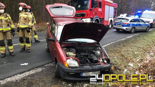 Dachowanie seicento w powiecie strzeleckim. Kierowca pijany