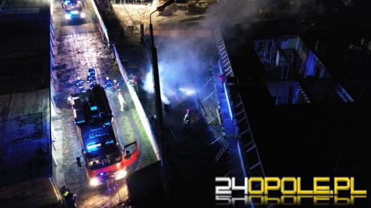 Ogień na budowie osiedla w Opolu