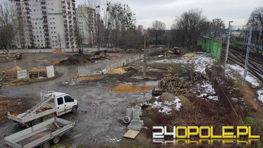 Widać pierwsze prace przy budowie centrum przesiadkowego Opole Zachód