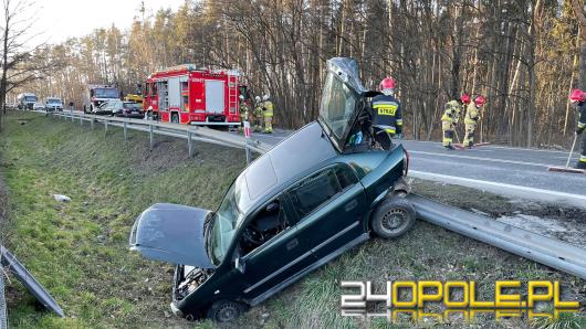 Zderzenie pojazdów w Dąbrowie pod Opolem. Lądował śmigłowiec LPR