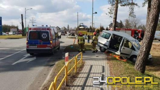 Wypadek na DK 94 w Strzelcach Opolskich. Poszkodowany był zakażony Covid-19 