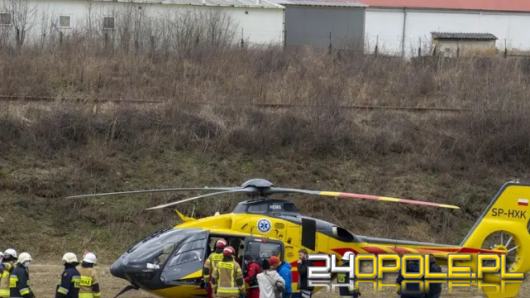 Wypadek na torze motocrossowym w Grodkowie