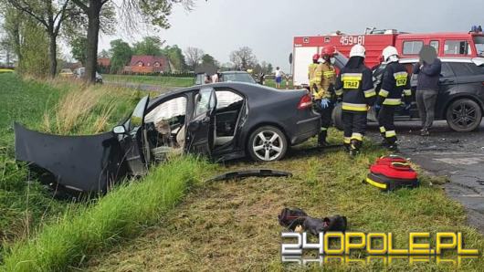 Wypadek w powiecie namysłowskim. Poszkodowana dwójka dzieci