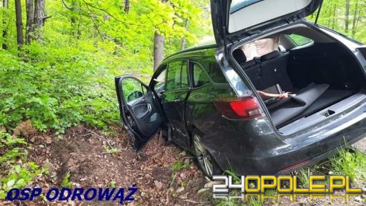 Wypadek w powiecie krapkowickim. Jedna osoba trafiła do szpitala 