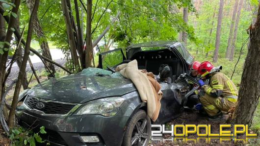 Wypadek na trasie Zawadzkie-Kolonowskie. Ciężko ranna kierująca zabrana do szpitala