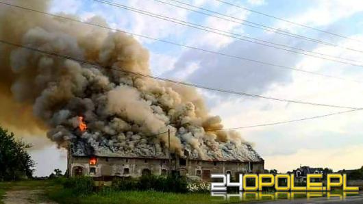 Pożar w powiecie strzeleckim. W akcji kilkanaście zastępów straży