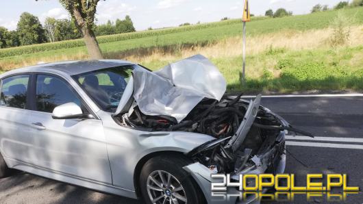 27-letni kierowca BMW nie ustąpił pierwszeństwa przejazdu. Doszło do zderzenia