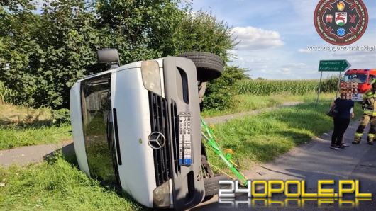 Kolizja na skrzyżowaniu w Gorzowie Śląskim