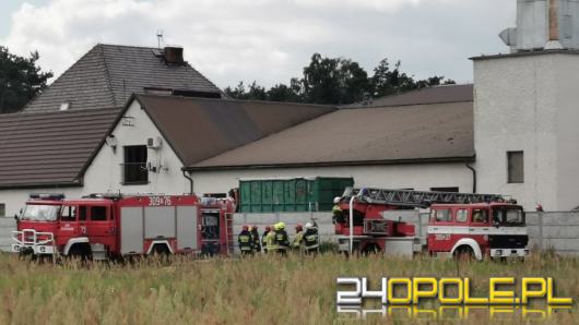 Pożar stolarni w miejscowości Schodnia