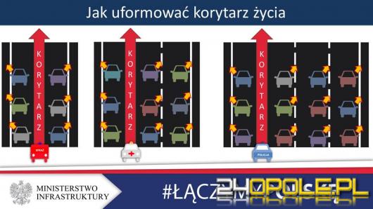 Sporo wypadków na remontowanym odcinku A4. Strażacy przypominają jak tworzyć korytarz życia