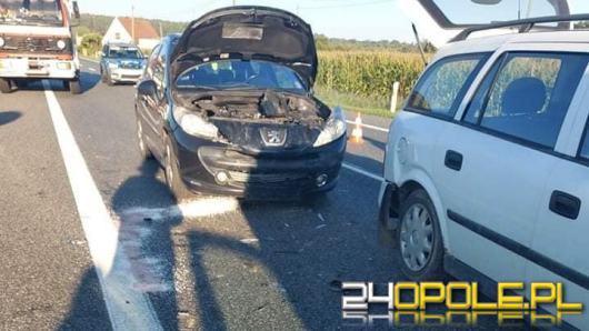 Cztery samochody zderzyły się w Dąbrowie