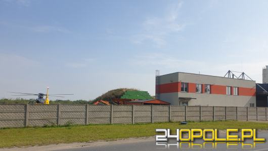 Wypadek w Skarbimierzu. Do poparzonego pracownika zadysponowano śmigłowiec LPR