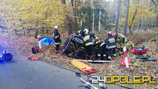 Wypadek w powiecie brzeskim. Nie żyje kierowca osobówki