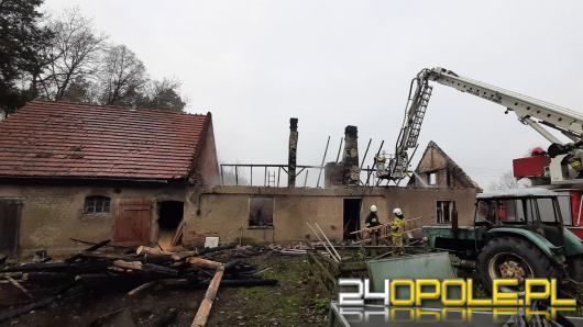 Pożar pustostanu w powiecie namysłowskim