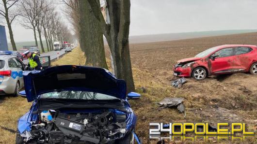 Zderzenie pojazdów w powiecie kędzierzyńsko-kozielskim. Trzy osoby trafiły do szpitala