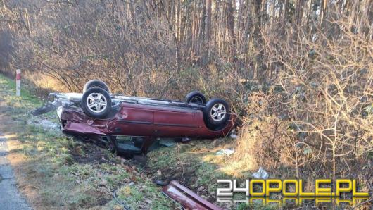 Dachowanie na drodze 423 w powiecie kędzierzyńsko-kozielskim 