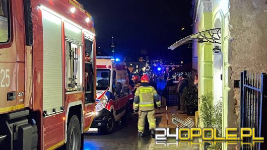 Groźny pożar w Nysie. Jedna osoba została mocno poparzona