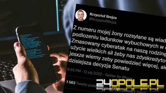 "Nie zastraszycie nas".  Senator Brejza dosadnie o cyberataku na telefon jego żony