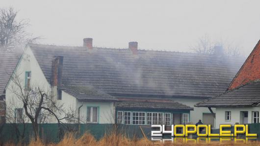 Pożar poddasza w domu jednorodzinnym w Bierdzanach