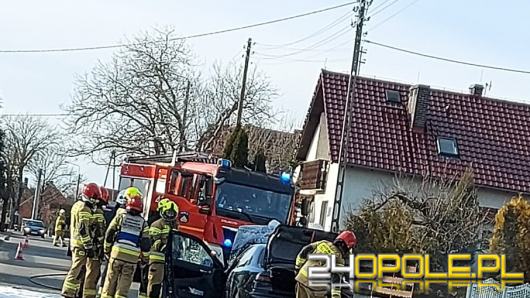 Pożar alfa romeo w powiecie kluczborskim